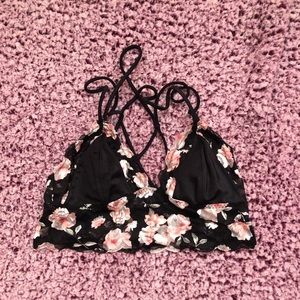 Lace no padding bralette